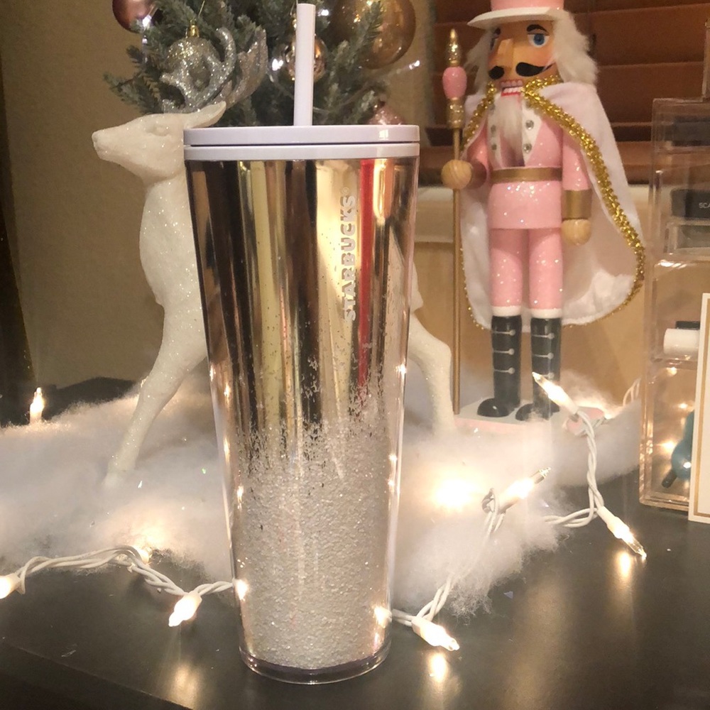 Starbucks Holiday Cup White/Gold